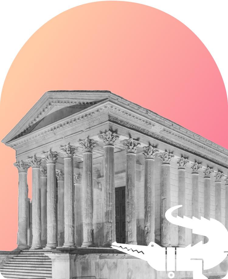 Photo de la Maison Carrée, monument romain à Nîmes