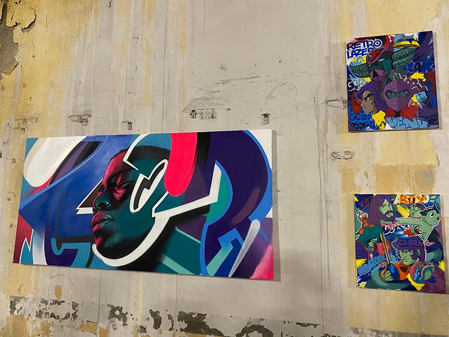 Oeuvres d’un artiste pour l’exposition “Figures de Styles” organisé par Habitec