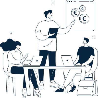 Tableau comparatif de budgets illustrant la préparation financière et l’obtention d’un prêt immobilier